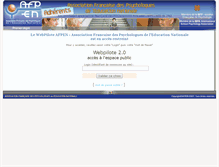Tablet Screenshot of adherents.afpen.fr